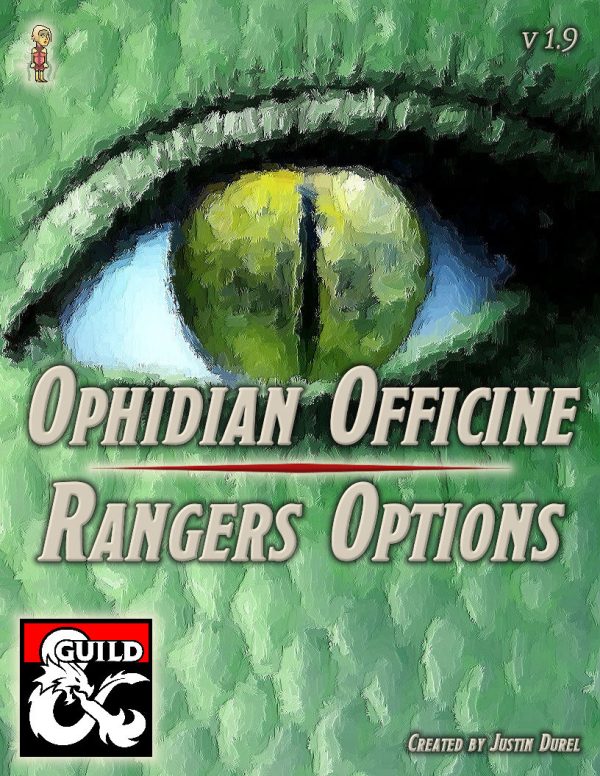 Cover of Ophidian Officine: Ranger & Snaketongue Roleplaying Options for D&D